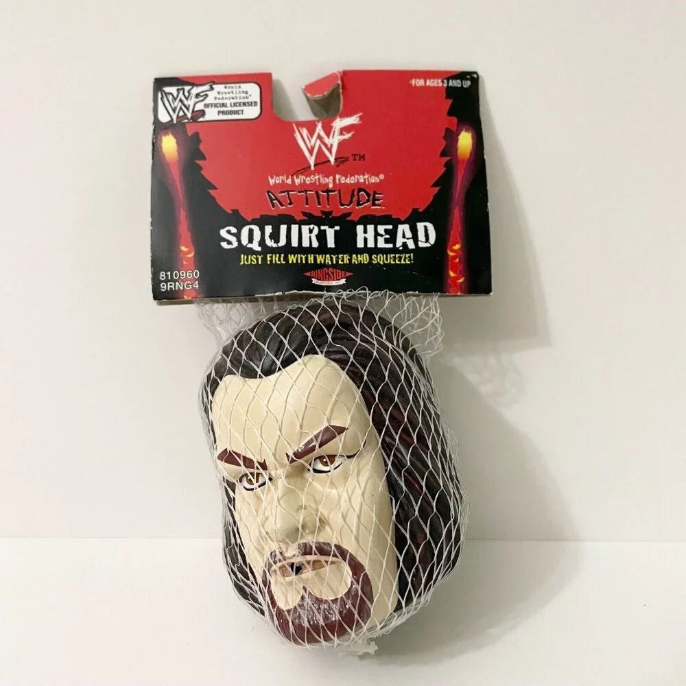 Vtg 1998 WWF Undertaker Ringside Supplies Squirt Head Attitude Flaws